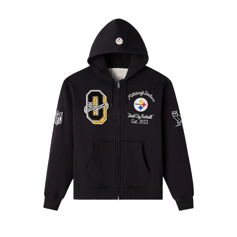 OVO 2025 Pittsburgh Steelers Waffle Lined Hoodie