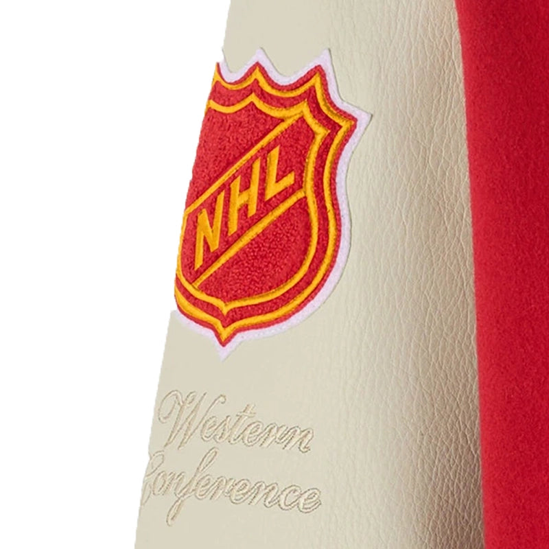 OVO X NHL Calgary Flames Varsity Jacket