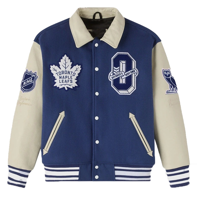 OVO X NHL Toronto Maple Leafs Varsity Jacket