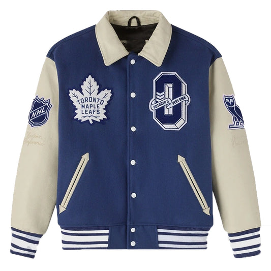 OVO X NHL Toronto Maple Leafs Varsity Jacket