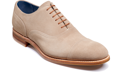 Men’s Pullman Oxford Shoes – Parchment Beige Suede