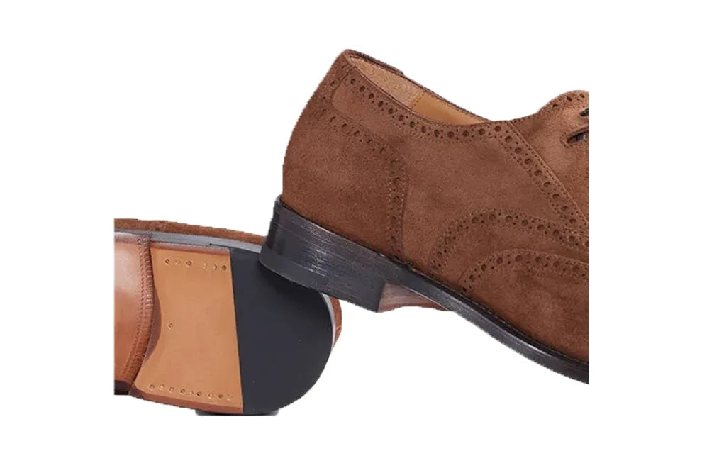 Paul Stuart Suede Brogue Wingtip Derby Shoes