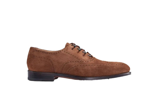 Paul Stuart Suede Brogue Wingtip Derby Shoes