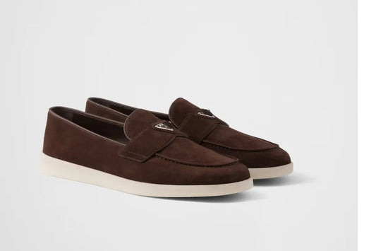 Mens Prada Suede Loafers