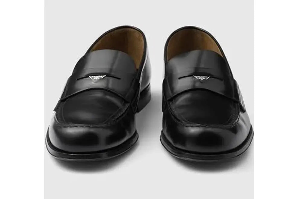 Prada Men's Brushed Leather Loafers