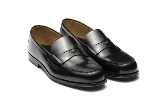 Prada Men's Brushed Leather Loafers