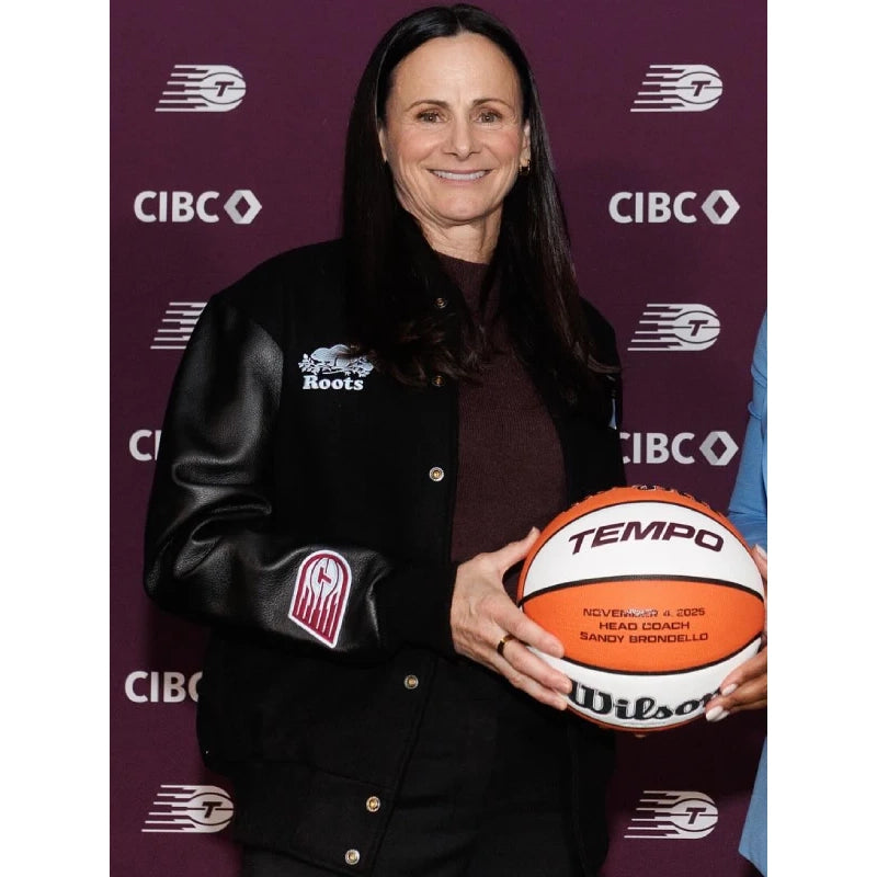 Sandy Brondello Roots Toronto Tempo Varsity Jacket