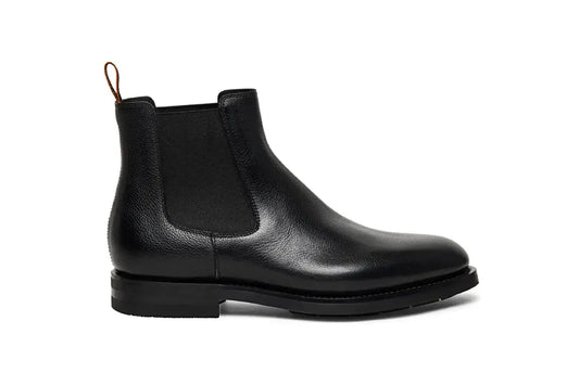 Santoni Enver Chelsea Black Boot