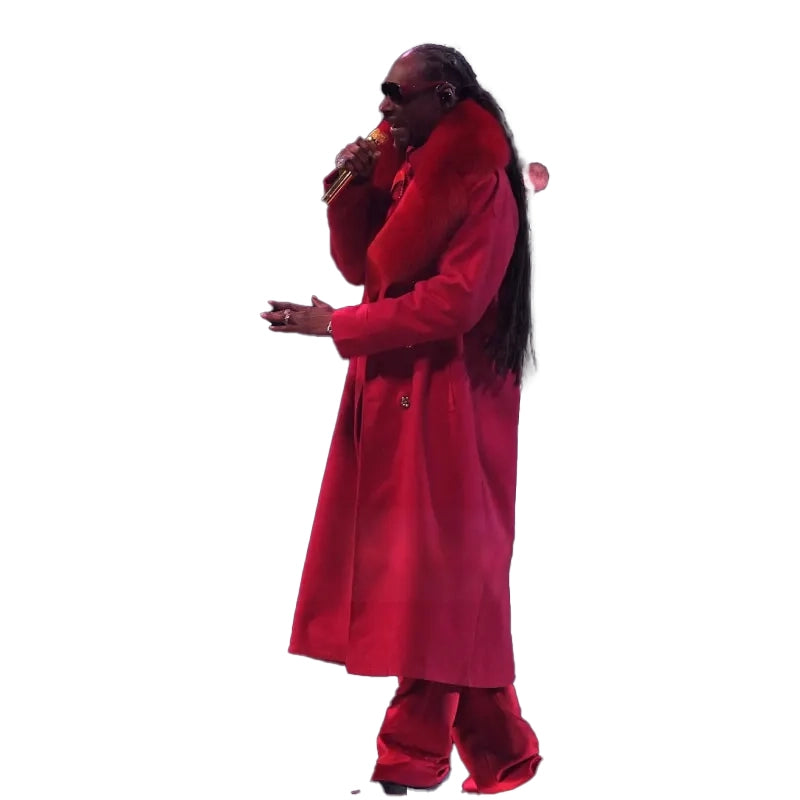 Snoop Dogg Halftime Show Christmas 2025 Red Coat