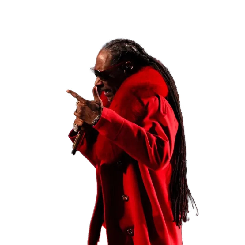 Snoop Dogg Halftime Show Christmas 2025 Red Coat