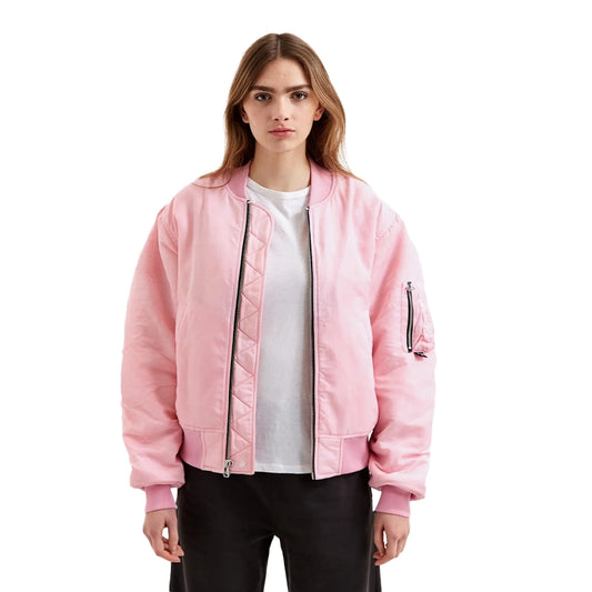 Stussy Dyed Nylon Bomber Pink Jacket