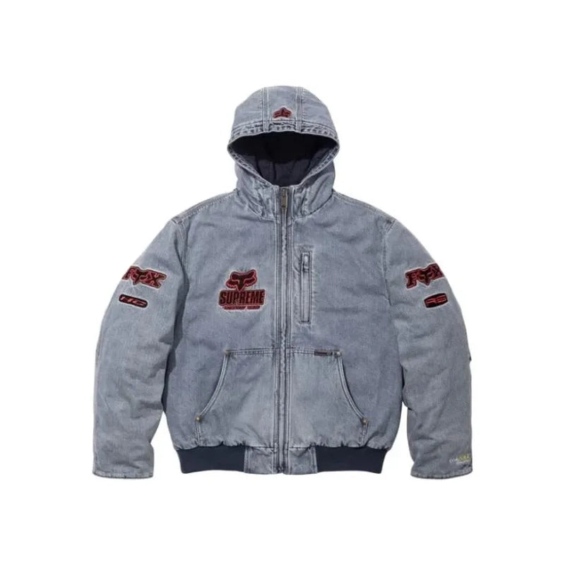 Supreme Fox Racing Denim Hooded Jacket