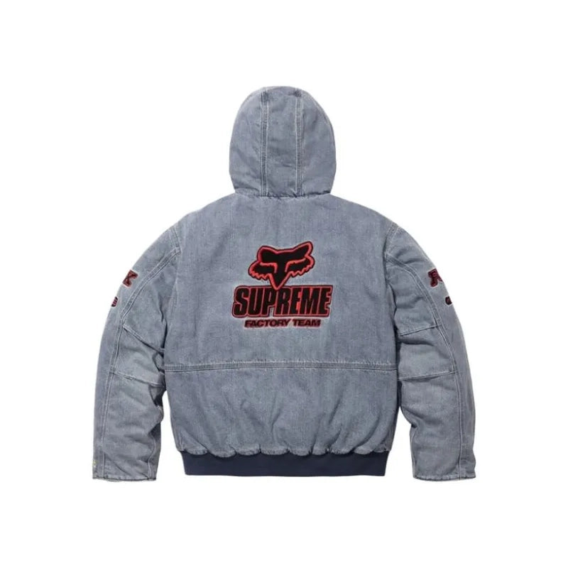 Supreme Fox Racing Denim Hooded Jacket