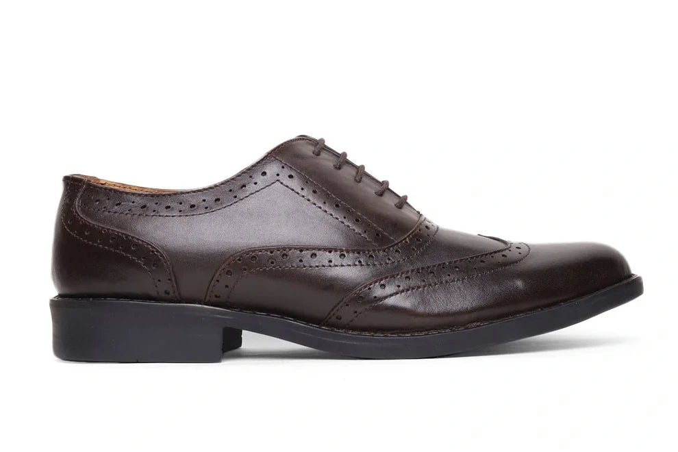 Teakwood Leather Brown Oxford Shoes