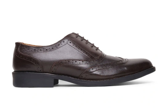 Teakwood Leather Brown Oxford Shoes
