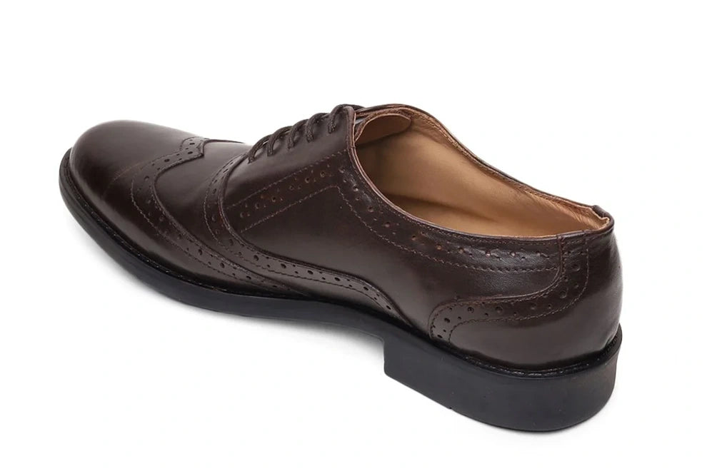 Teakwood Leather Brown Oxford Shoes