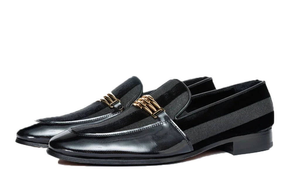 The Pontalto Leather Men Shoe Black Bit Loafer