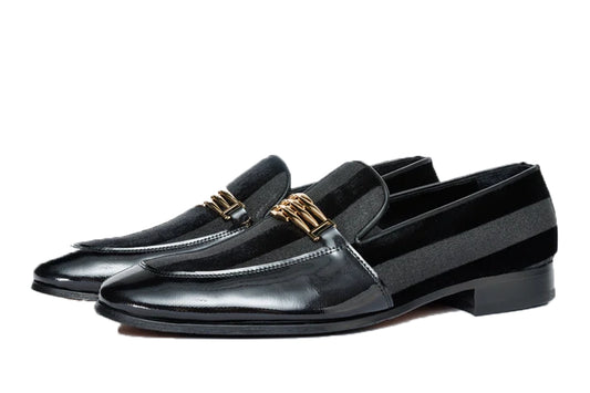 The Pontalto Leather Men Shoe Black Bit Loafer