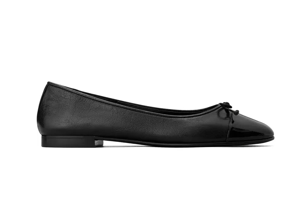 Womens Tory Burch Cap Toe Ballet Flats