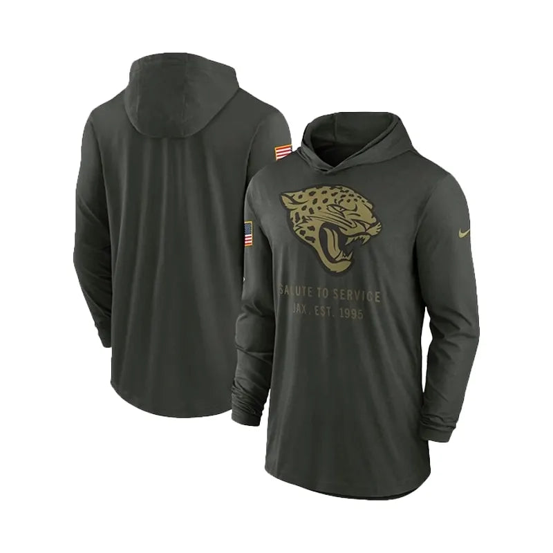 Trevor Lawrence Jacksonville Jaguars Salute to Service Hooded Shirt