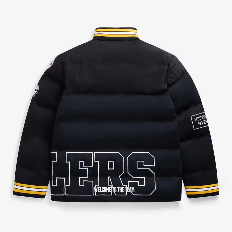 Pittsburgh Steelers Off Season x NFL Black Puffer Jacket