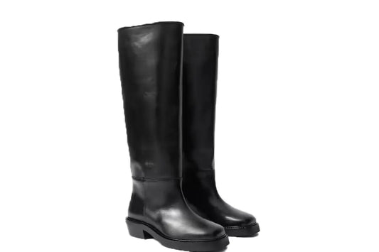 Women & Other Stories Square-Toe Leather Knee Boots