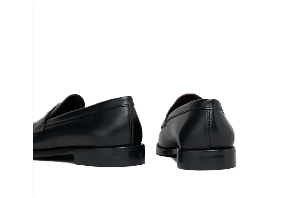 Women The Penny Loafer Black Calf