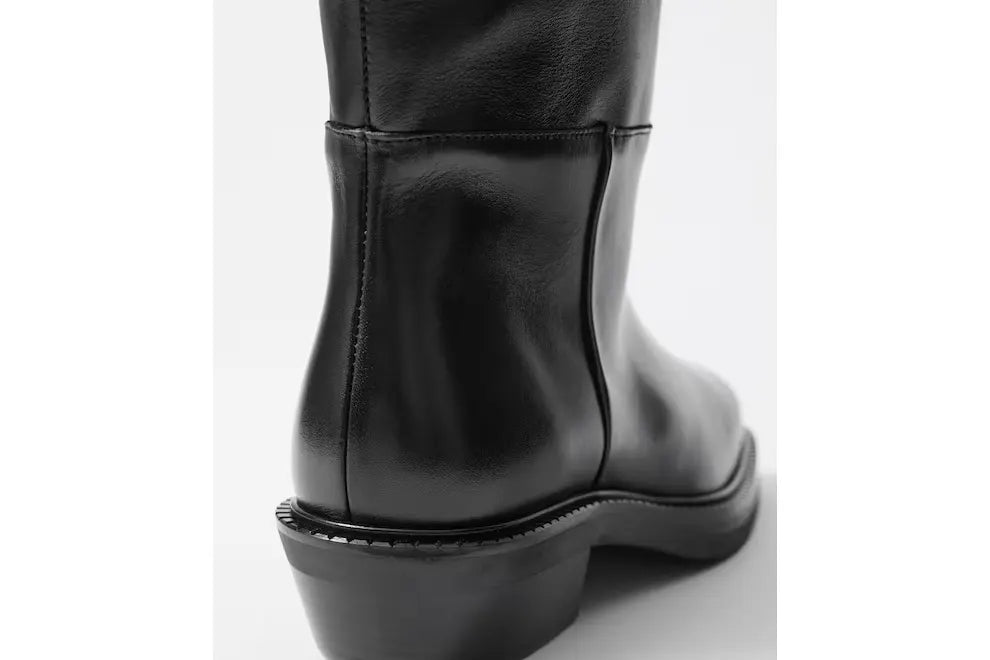 Women & Other Stories Square-Toe Leather Knee Boots